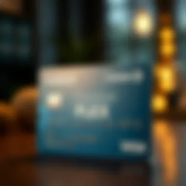 Visual representation of credit card benefits