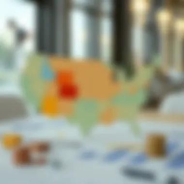 Regional Differences in Retirement Savings Map showing regional variations in retirement savings across the US