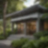 A picturesque view of a Bank of America branch in Hawaii surrounded by lush greenery