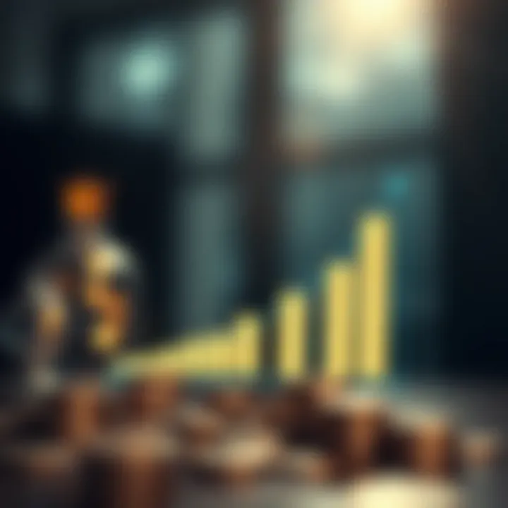 A graph showing growth in personal finances over time