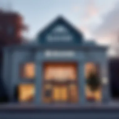 A sleek, modern bank building representing financial institutions