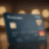 Credit card with a rising arrow symbolizing credit score improvement