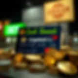 Visual representation of cash back rewards