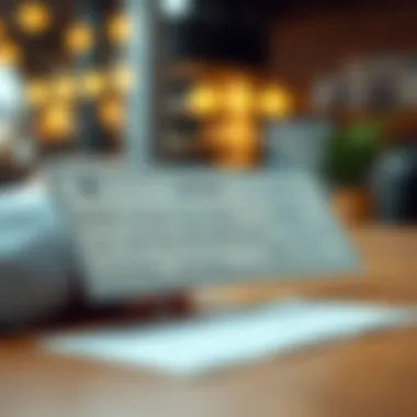 Check being endorsed for cashing