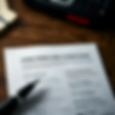 Comparative view of loan terms and conditions