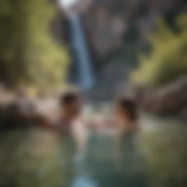 Couples Enjoying Hot Springs in Colorado