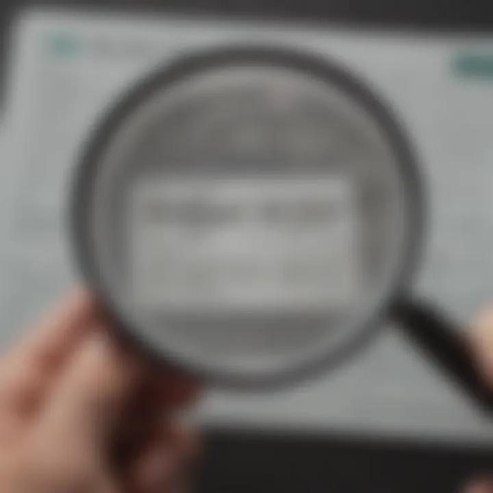 Illustration of a magnifying glass on Social Security card for detailed guide