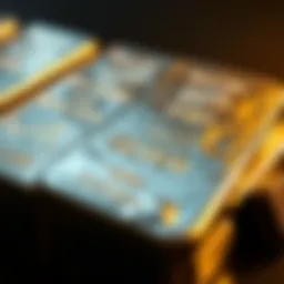 Close-up of silver bullion bars reflecting market trends