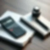 A calculator and notepad for budgeting