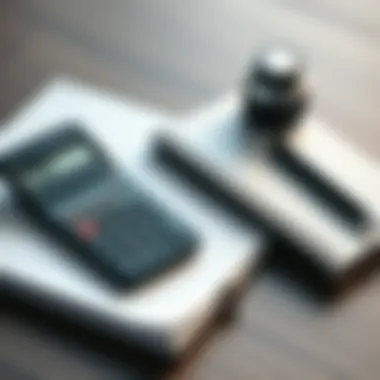 A calculator and notepad for budgeting