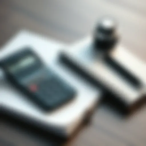 A calculator and notepad for budgeting