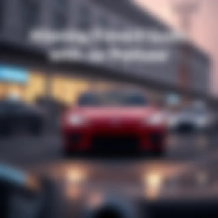 An infographic on financial goals related to car purchases