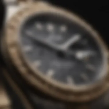 Close-up image of a classic Rolex watch highlighting its intricate craftsmanship