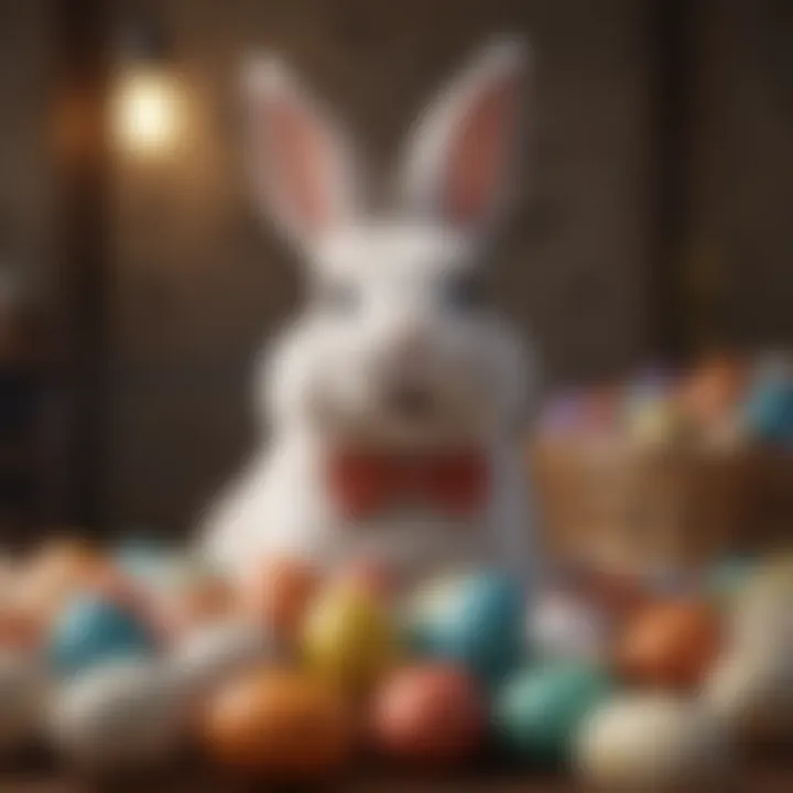 Easter Bunny with Painted Eggs