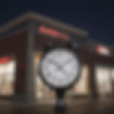 An elegant clock showing pharmacy opening hours in Locust Grove, VA