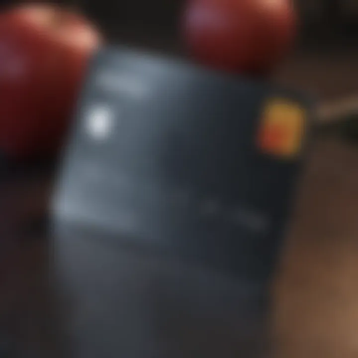 Elegant design of Apple credit card