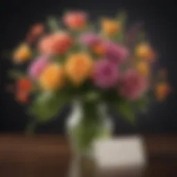 Elegantly designed Dollar General birthday card with floral motifs