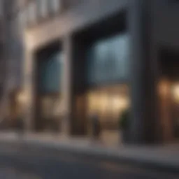 A modern bank exterior showcasing financial stability