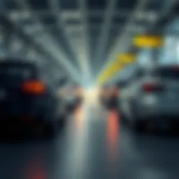 An abstract representation of digital car rental technology