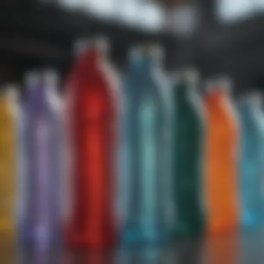 A selection of affordable water bottles showcasing various designs and colors.