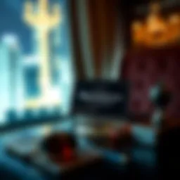 Luxury lifestyle symbolized by exclusive luxury items