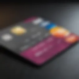 A visual representation of credit card features