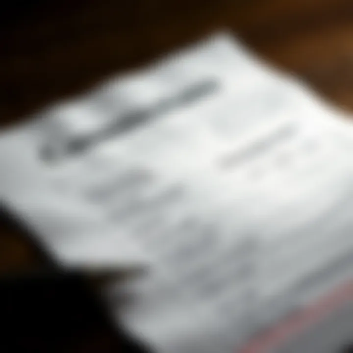 Understanding Checking Account Statements Close-up of a checking account statement