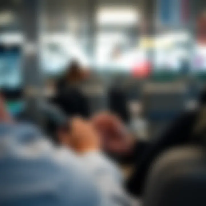 Navigating Mobile Banking A person using a mobile banking app