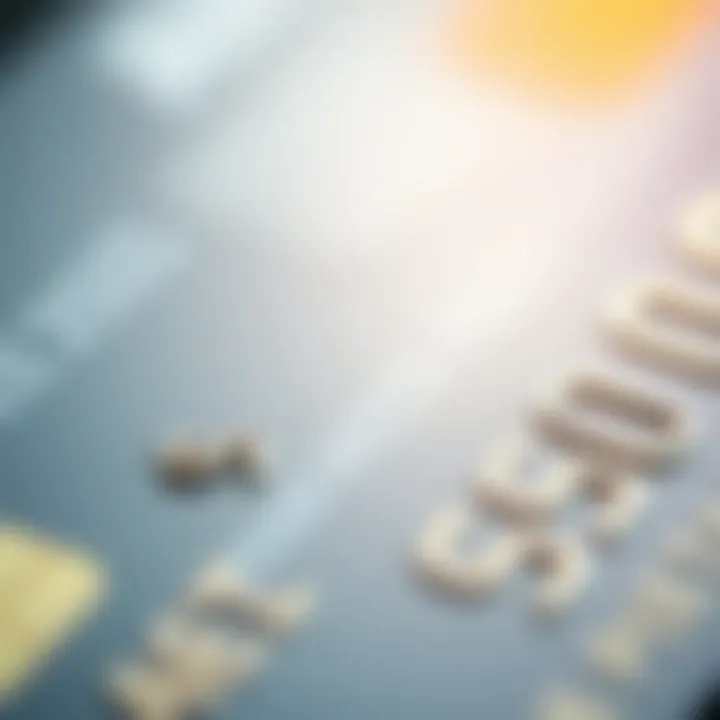 A close-up of a credit card with a soft focus, representing credit options.