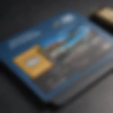 Close-up of the rewards and benefits offered by the credit card