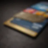 Visual representation of various credit card types