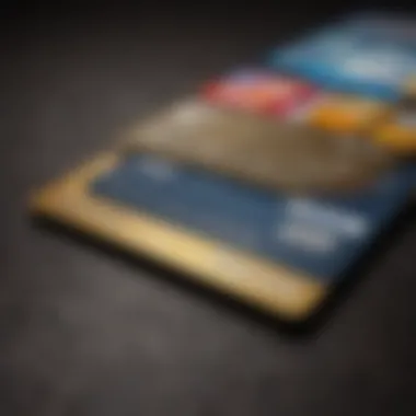 Visual representation of various credit card types