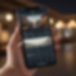 A modern smartphone displaying a travel expense management app interface.