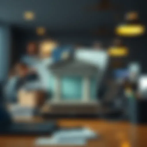 Conceptual representation of multiple bank accounts