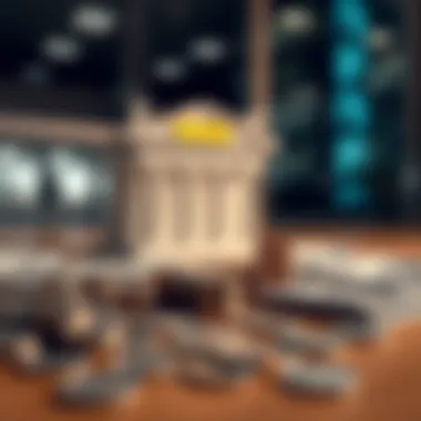 Conceptual image depicting government insurance impact on savings