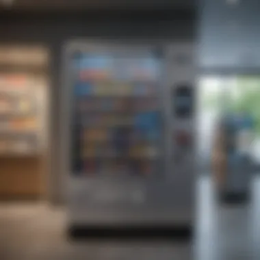 Vending machine strategically placed in corporate office building