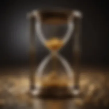 Golden Hourglass Symbolizing Time and Value