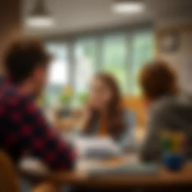 Teenager providing tutoring services