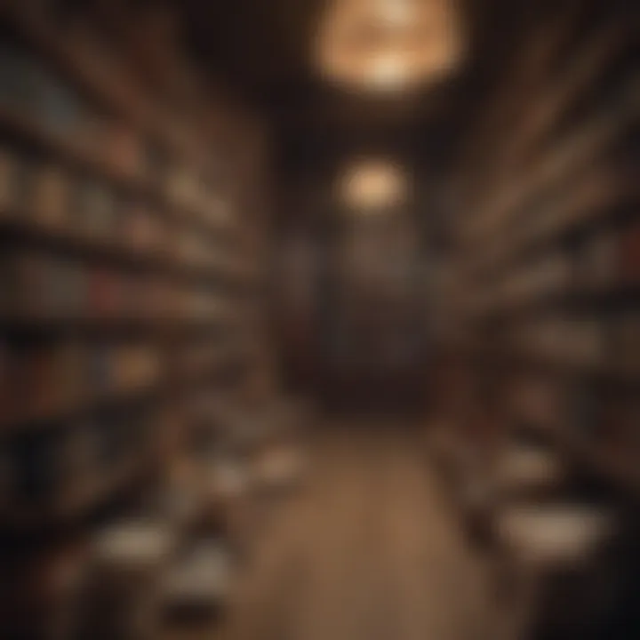 An assortment of used books displayed at a quaint bookstore