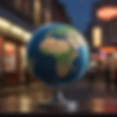 Discovering New Destinations Illuminated Globe