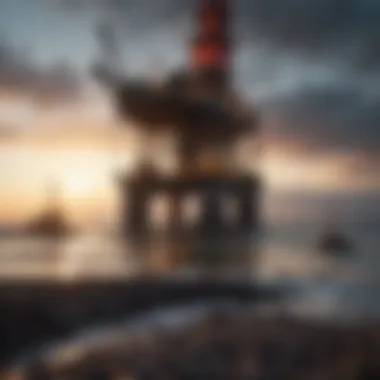 Oil Rig in Canada An oil rig in the Canadian landscape showcasing drilling technology