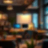 Creative workspace showcasing innovative startup ideas