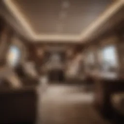 Luxurious First-Class Cabin Interior