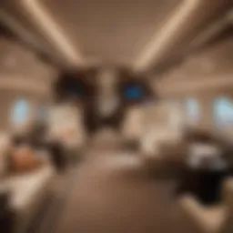 Luxury Private Jet Interior with Elegant Amenities