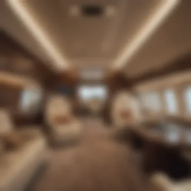 Opulent Interior of a Private Jet Luxury Private Jet Interior
