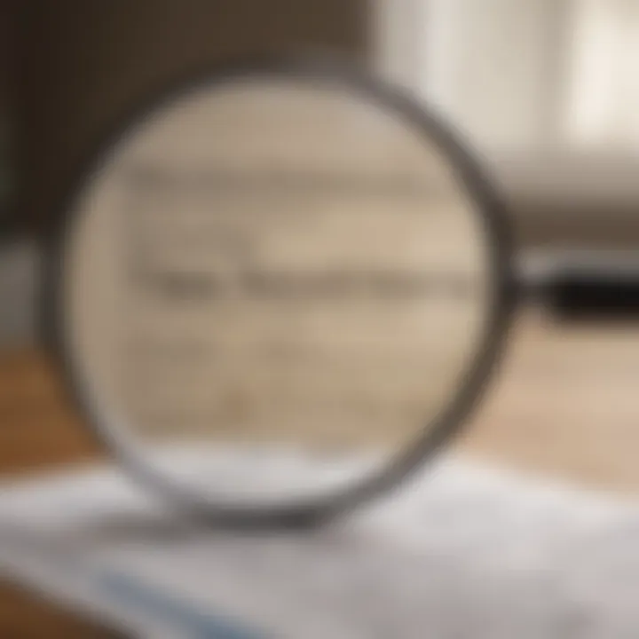 Illustration of a magnifying glass focusing on tax deductions with Turbotax