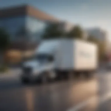 Illustration of a moving truck symbolizing relocation for tax benefits