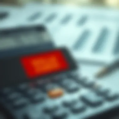 Calculator with mortgage calculations