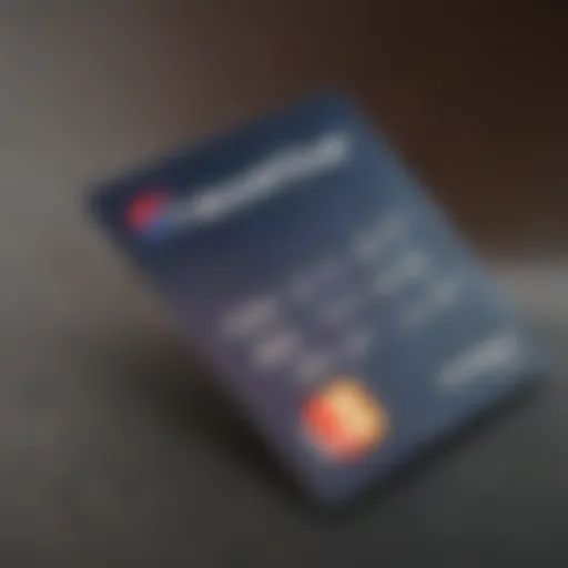 A visual representation of a secured credit card with a focus on its features