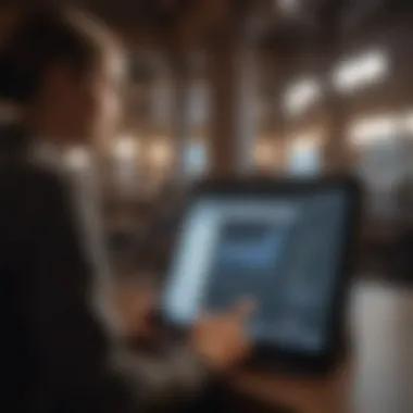 Exploring the Features of Online Banking Modern banking interface on a tablet